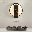 Axyaa LED Wall Clock Lamp Modern Wall Light Fixture