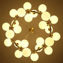 Axyaa Modern Gold Magic Bean Glass Ball Pendant Lamp DNA Molecular Hanging Light