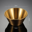 Axyaa Stainless Steel Seasoning Plate Round Salad Ketchup Saucer Dipping Cups