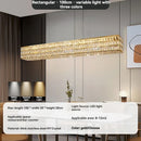 Axyaa Crystal Ceiling Chandelier: Modern Square Pendant Lamp for Living Room, Staircase & Dining Room