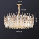 Axyaa Crystal Chandelier Pendant Light for Living Room and Bedroom