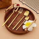 Axyaa Stainless Steel Flatware Set: 12Pcs Matte Silverware Knife Fork Spoon Tableware