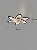 Axyaa LED Dimmable Ceiling Fan Light with Remote Control - Modern Home Decor