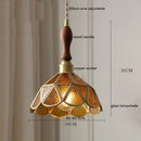 Axyaa Butterfly Glass Copper LED Pendant Lamp for Home Indoor Decor