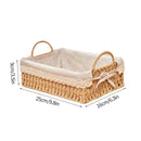 Axyaa Handwoven Storage Basket with Handles - Home Decor and Toy Box Solution