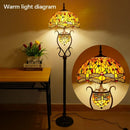 Axyaa Stained Glass Floor Lamp - American Retro Style for Living Room & Bedroom