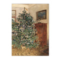 Winter Trees Canvas Print Nordic Wall Art Vintage Landscape Poster by Axyaa.