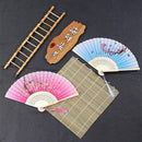 Axya Bamboo Sushi Plate Set with Sashimi Decorations