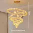 Axyaa Crystal Chandelier Pendant Light for Living Room Dining Room Ceiling