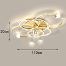 Axyaa Crystal LED Chandelier Modern Lighting Fixture Art Decor Hotel Villa Restaurant