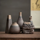 Axyaa Retro Ceramic Small Vase for Tea Ceremony Zen Decor and Ornaments