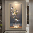 Axyaa Lotus Flower LED Wall Lamp: Modern Luxury Entrance Decoration