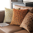 Axyaa 3D Leopard Print Sherpa Pillow Cover 18x18 Inch in Various Colors