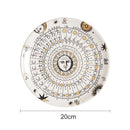 Axyaa Ceramic Sun Hanging Plate 10 Inches European Art Wall Decoration