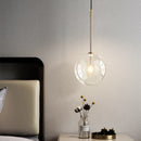 Axyaa Glass Ball Pendant Light: Modern LED Ceiling Lamp for Bedroom, Kitchen, or Dining Room