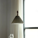 Axyaa White PVC LED Pendant Light, Japan Style Hanging Lamp for Children's Bedroom