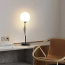 Axyaa Glass Shade Nordic Floor Lamp for Living Room Bedroom Study Decor