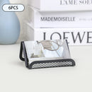 Axyaa Mesh Business Card Holder Stand Desktop Display Organizer 12 Pack Black