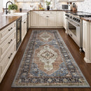 Bohemian Style Runner Rug by Axyaa - Retro Chic Carpet for Bedroom and Corridors