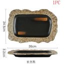 Axyaa Ceramic Sashimi Plates | Japanese Cuisine Sushi Tableware