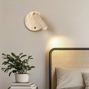 Axyaa Wabi Sabi LED Wall Sconce Yellow Travertine Bedside Lamp