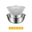 Axyaa Stainless Steel Strainer Bowl Set - Vegetable Fruit Filter Colander