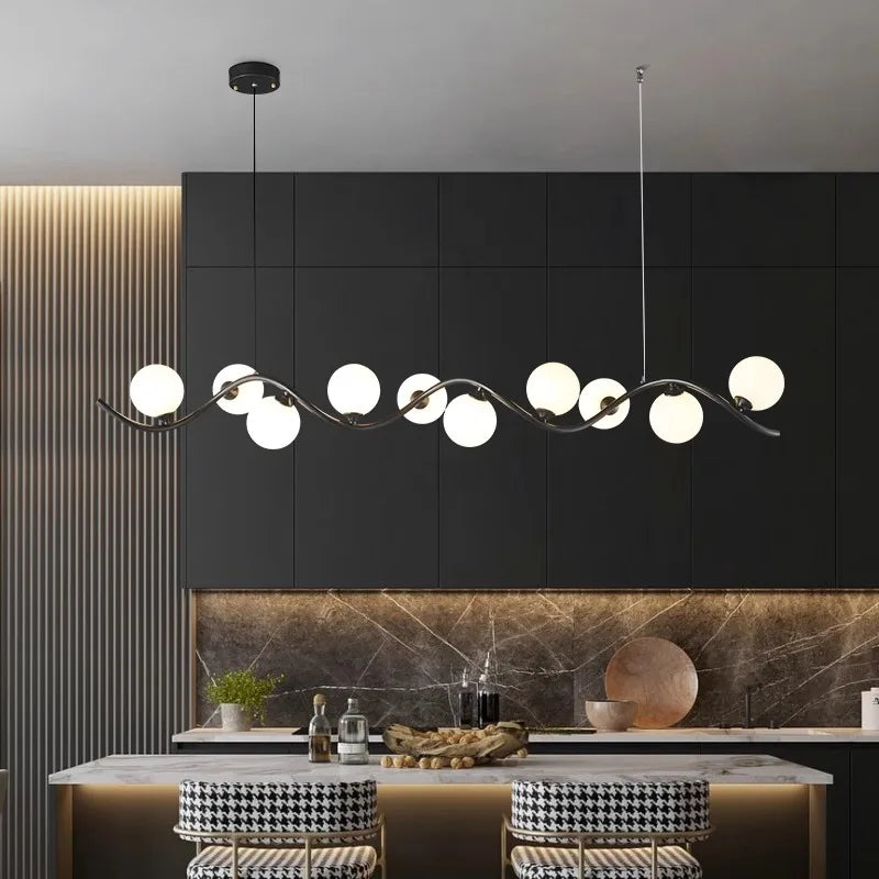 Axyaa Modern Dining Room Pendant Lights LED Chandelier Ceiling Lamp