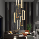 Axyaa Nordic Crystal LED Chandelier for Living Room, Staircase & Indoor Lighting