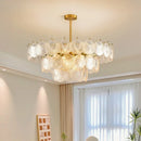 Axyaa Crystal Chandelier: Minimalist Living Room, Bedroom, and Restaurant Lighting