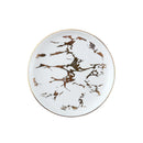 Axyaa Golden Marble Pattern Ceramic Plate - New Nordic Style Steak Plate