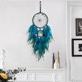 Axyaa Five-ring Tree of Life Dream Catcher with Natural Feathers