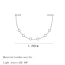 Axyaa Leather Chandelier: Modern Designer Pendant Lamp for Restaurant, Bar, and Living Room