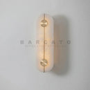 Axyaa Nordic Modern Marble Wall Lamp, Gold/Black Metal LED Sconce for Home Indoor Decor