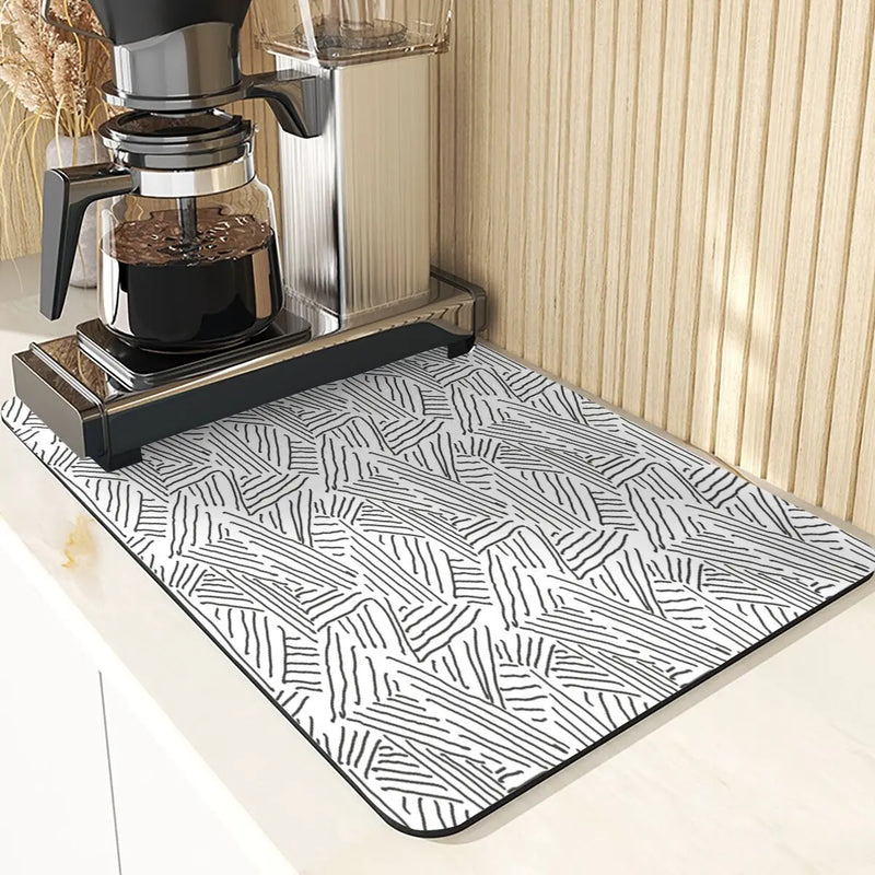 Axyaa Lattice Pattern Diatomaceous Earth Table Mat Set