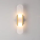 Axyaa Marble Chandelier: Modern Suspended Linear Alabaster design for Elegant Lighting