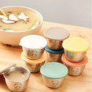 Axyaa Stainless Steel Sauce Cups with Leak-Proof Lids
