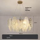 Axyaa Art Deco Glass LED Pendant Light - Dimmable Designer Suspension Luminaire
