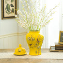 Axyaa Chinese Style Porcelain Vase Decoration, Jingdezhen Ceramic General Jar