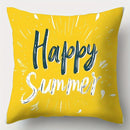 Axyaa Sunshine Daisy Sofa Cushion Cover Set - 4pcs, 17.7" x 17.7", One-Sided Print