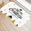Axyaa Golden Black Letter Printed Door Mat, Non-Slip Floor Home Decoration