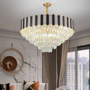 Axyaa Crystal Chandelier Pendant Light for Living Room Bedroom Ceiling Lighting