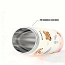 Axyaa Ice Cream Thermal Water Bottle with Straw: 316 Stainless Steel Insulated Cup