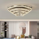 Axyaa Nordic Brass LED Ceiling Chandelier for Living Room Bedroom Foyer