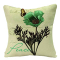 Axyaa Floral Linen Cushion Cover 45*45cm for Home Decor