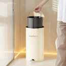 Axyaa Metal Dual Bucket 20L Sealed Step Trash Can for Kitchen Bathroom Bedroom