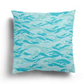 Axyaa Green Blue Wave Pattern Decorative Pillow Sleeve for Bedroom, Sofa, Car, Office