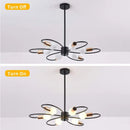 Axyaa Nordic LED Pendant Light Iron 6-head E27 Living Room Fixture