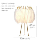 Axyaa Nordic Feather Floor Lamp LED Standing Light for Modern Art Family Living Room