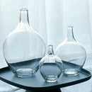 Axyaa Tall Glass Vase for Pampas Grass, Modern Floor Decor for Living Room
