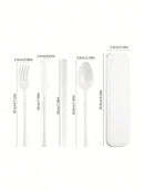 Axyaa Plastic Tableware Set for Picnics, Camping, Student Supplies
